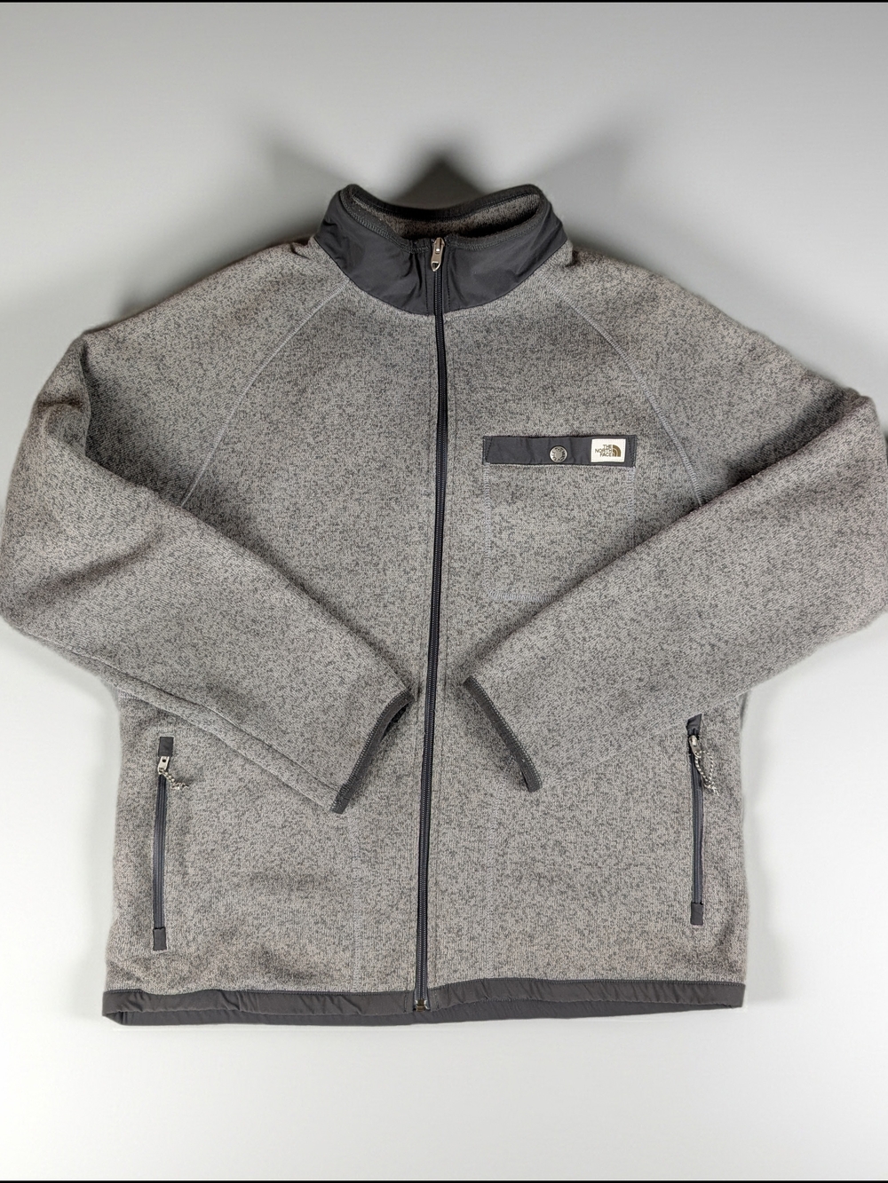 The North Face‎ Gordon Lyons Full Zip Fleece Jacket Men's L Grey